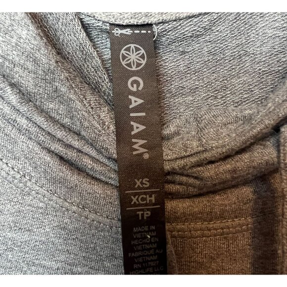 Gaiam Womens Gray Short-Sleeve Hoodie Dress Size: XS - Picture 5 of 12